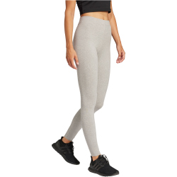 adidas Essentials Linear Baumwoll Leggings Damen JD3151 - medium grey heather/black XXS