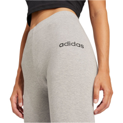 adidas Essentials Linear Baumwoll Leggings Damen JD3151 - medium grey heather/black XXS