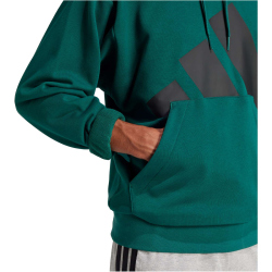 adidas Essentials Big Logo French Terry Hoodie Herren JE8896 - collegiate green/black M