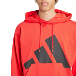 adidas Essentials Big Logo French Terry Hoodie Herren JE8894 - pure ruby/black S