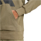 adidas Essentials Big Logo French Terry Hoodie Herren JE8892 - olive strata/black S