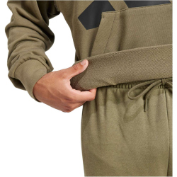 adidas Essentials Big Logo French Terry Hoodie Herren JE8892 - olive strata/black M