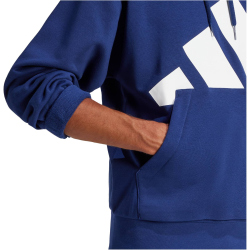 adidas Essentials Big Logo French Terry Hoodie Herren JE8890 - dark blue/white M
