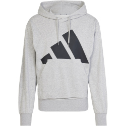 adidas Essentials Big Logo French Terry Hoodie Herren JE8889 - medium grey heather/black S