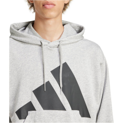 adidas Essentials Big Logo French Terry Hoodie Herren JE8889 - medium grey heather/black M