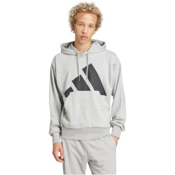 adidas Essentials Big Logo French Terry Hoodie Herren JE8889 - medium grey heather/black M
