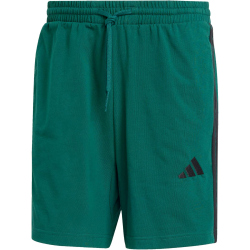 adidas Essentials 3-Streifen Single Jersey 7" Sweatshorts Herren JF3680 - collegiate green/black XXL