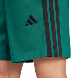 adidas Essentials 3-Streifen Single Jersey 7" Sweatshorts Herren JF3680 - collegiate green/black XXL