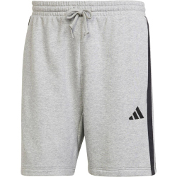 adidas Essentials 3-Streifen French Terry Sweatshorts Herren JE6419 - medium grey heather/black XS
