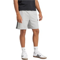 adidas Essentials 3-Streifen French Terry Sweatshorts Herren JE6419 - medium grey heather/black XS