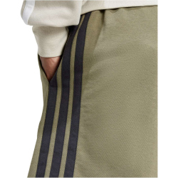 adidas Essentials 3-Streifen French Terry Sweatshorts Herren JE6416 - olive strata/black XS