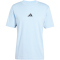 adidas Essentials 3-Streifen Single Jersey T-Shirt Herren JE6397 - glow blue/black XXL
