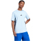 adidas Essentials 3-Streifen Single Jersey T-Shirt Herren JE6397 - glow blue/black XXL