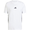 adidas Essentials 3-Streifen Single Jersey T-Shirt Herren JE6388 - white/black S