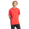 adidas Essentials 3-Streifen Single Jersey T-Shirt Herren JE6386 - pure ruby/black S