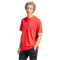 adidas Essentials 3-Streifen Single Jersey T-Shirt Herren JE6386 - pure ruby/black S
