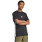 adidas Essentials 3-Streifen Single Jersey T-Shirt Herren JD1906 - black/white XS