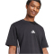 adidas Essentials 3-Streifen Single Jersey T-Shirt Herren JD1906 - black/white XS