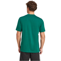 adidas Essentials 3-Streifen Single Jersey T-Shirt Herren JD1905 - collegiate green/black XS
