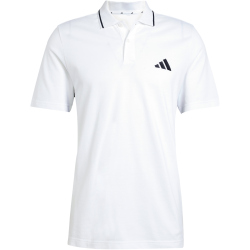 adidas Essentials 3-Streifen Piqué Poloshirt Herren JE6383 - white/black S