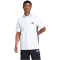 adidas Essentials 3-Streifen Piqué Poloshirt Herren JE6383 - white/black XXL