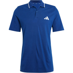 adidas Essentials 3-Streifen Piqué Poloshirt Herren JE6382 - dark blue/white XL