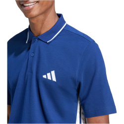 adidas Essentials 3-Streifen Piqué Poloshirt Herren JE6382 - dark blue/white XXL