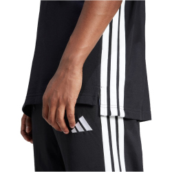 adidas Essentials 3-Streifen Piqué Poloshirt Herren JE6380 - black/white XXL