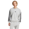 adidas Essentials 3-Streifen French Terry Sweatshirt Herren JE6374 - medium grey heather/black S
