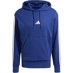 adidas Essentials 3-Streifen French Terry Hoodie Herren JD1872 - dark blue/white S