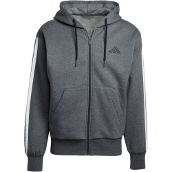 adidas Essentials 3-Streifen Sweatjacke Herren JL9824 - dark grey heather/black M