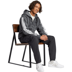 adidas Essentials 3-Streifen Sweatjacke Herren JL9824 - dark grey heather/black M
