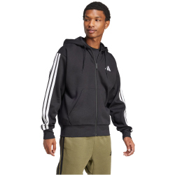 adidas Essentials 3-Streifen Sweatjacke Herren JD1870 - black/white M