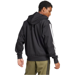 adidas Essentials 3-Streifen Sweatjacke Herren JD1870 - black/white M