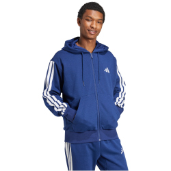 adidas Essentials 3-Streifen Sweatjacke Herren JD1868 - dark blue/white M