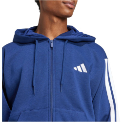 adidas Essentials 3-Streifen Sweatjacke Herren JD1868 - dark blue/white M