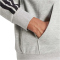 adidas Essentials 3-Streifen Sweatjacke Herren JD1865 - medium grey heather/black M