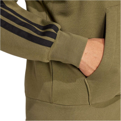adidas Essentials 3-Streifen Sweatjacke Herren JD1864 - olive strata/black S