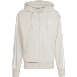 adidas Essentials 3-Streifen French Terry Sweatjacke Herren JE6340 - wonder alumina/white XXL