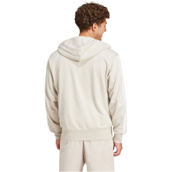 adidas Essentials 3-Streifen French Terry Sweatjacke Herren JE6340 - wonder alumina/white XXL