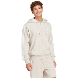 adidas Essentials 3-Streifen French Terry Sweatjacke Herren JE6340 - wonder alumina/white XXL