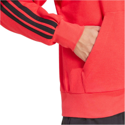 adidas Essentials 3-Streifen French Terry Sweatjacke Herren JD1876 - pure ruby/black S