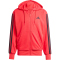 adidas Essentials 3-Streifen French Terry Sweatjacke Herren JD1876 - pure ruby/black S
