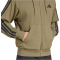 adidas Essentials 3-Streifen French Terry Sweatjacke Herren JD1875 - olive strata/black S
