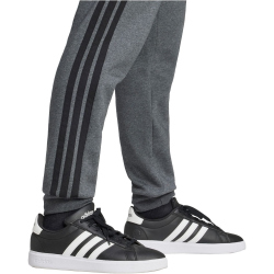 adidas Essentials 3-Streifen Fleece Trainingshose Herren JW1893 - dark grey heather/black XL