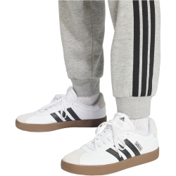 adidas Essentials 3-Streifen Fleece Trainingshose Herren JE6318 - medium grey heather/black XS