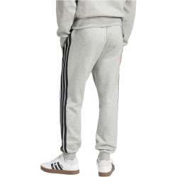 adidas Essentials 3-Streifen Fleece Trainingshose Herren JE6318 - medium grey heather/black XS