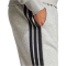 adidas Essentials 3-Streifen Fleece Trainingshose Herren JE6318 - medium grey heather/black XS