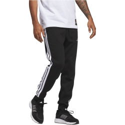adidas Essentials 3-Streifen Fleece Trainingshose Herren JD1861 - black/white M