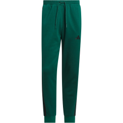 adidas Essentials 3-Streifen Fleece Trainingshose Herren JD1860 - collegiate green/black XL